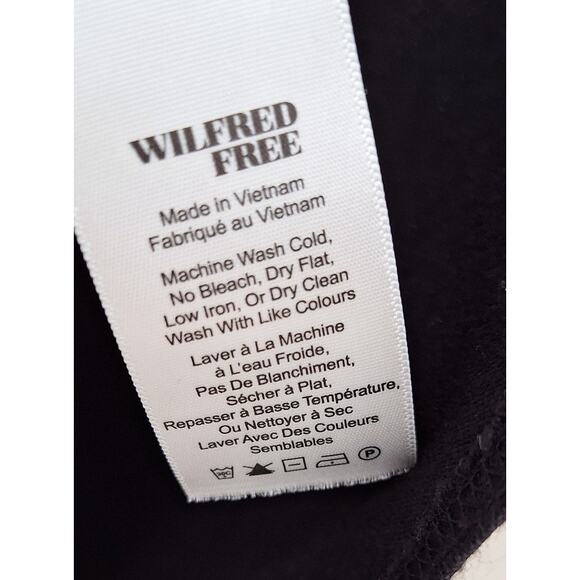 Wilfred Free Aritzia Rayon blend Oversized Minimalist Black Tunic Top Dress  M/L - Picture 10 of 10